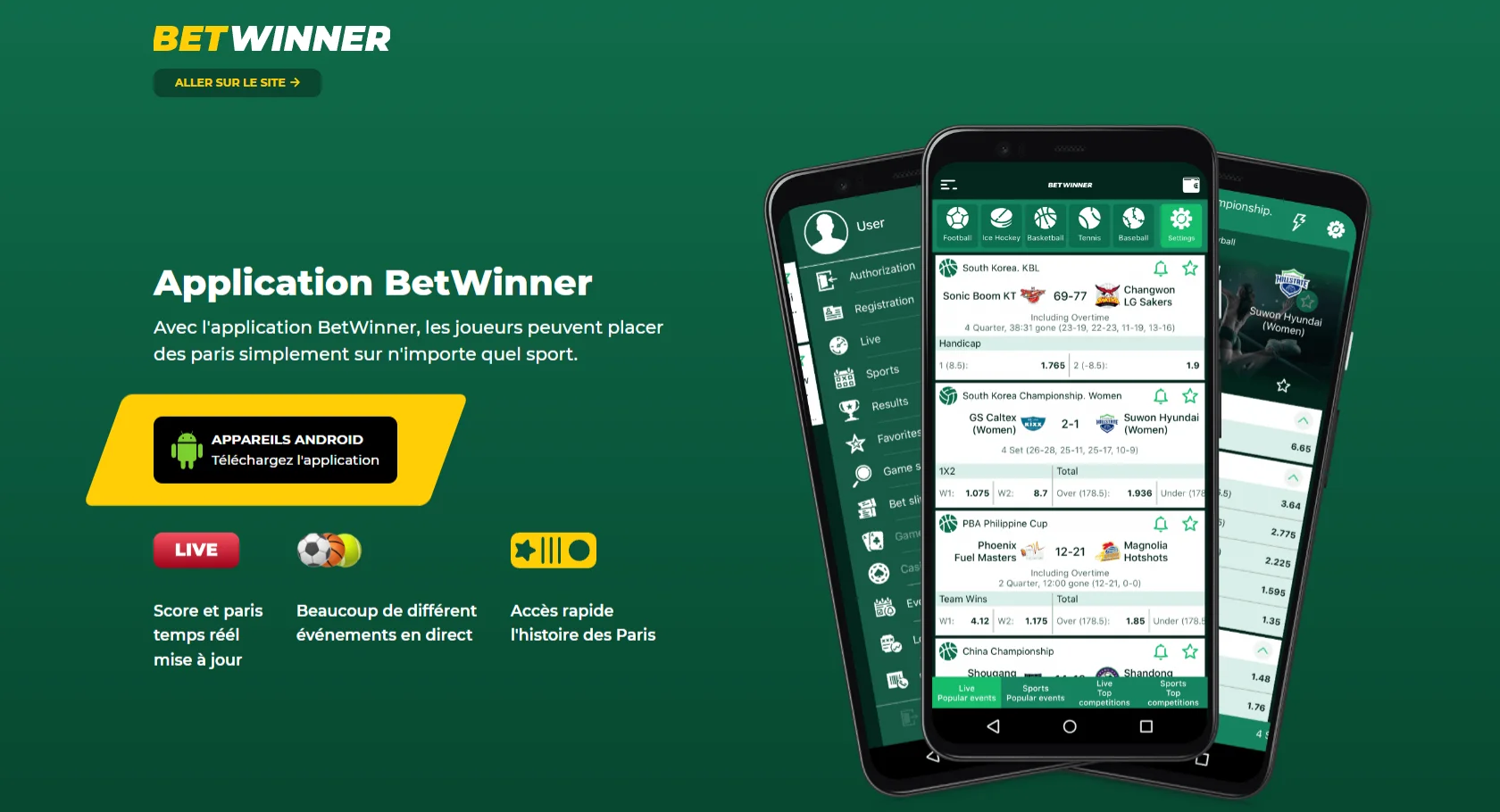 Betwinner Android