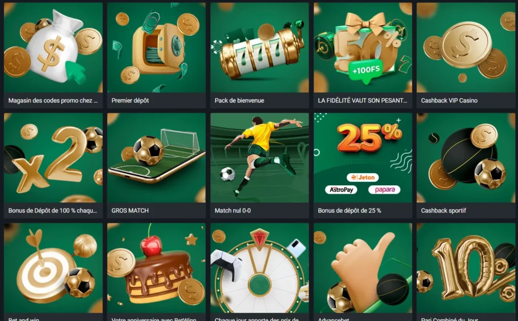 BetWinner App Promotions et Bonus pour les joueurs du Bénin